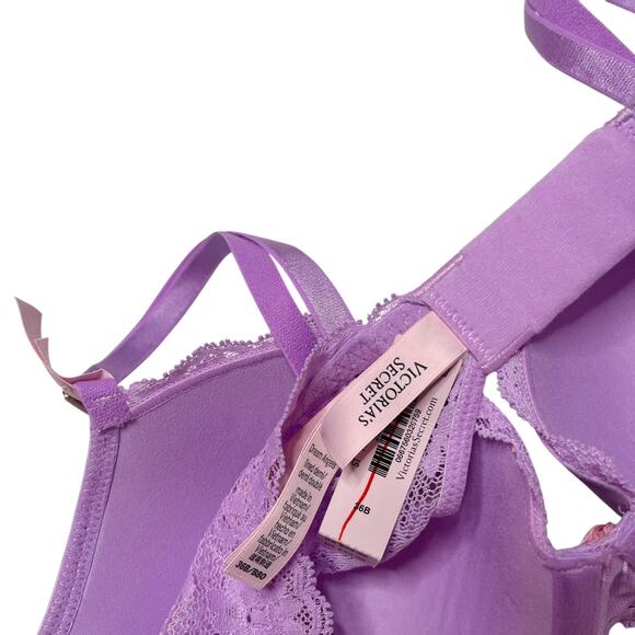 Victoria's Secret Smooth & Lace Lightly Lined Classic Demi Bra and Thong Set 36B - Picture 3 of 4